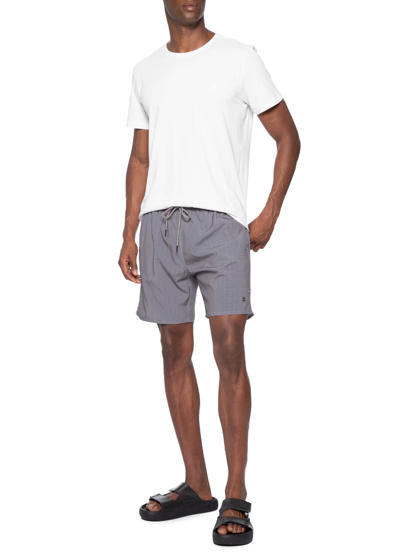 Shorts Praia Masculino Estampado Gravataria Stone – Rosa Sergio K
