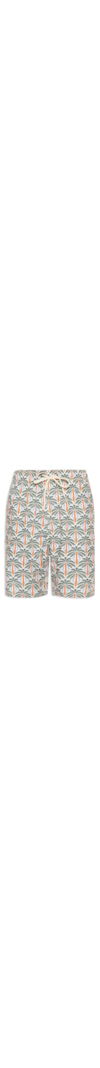 Shorts Praia Masculino Estampado Palm Color - Verde