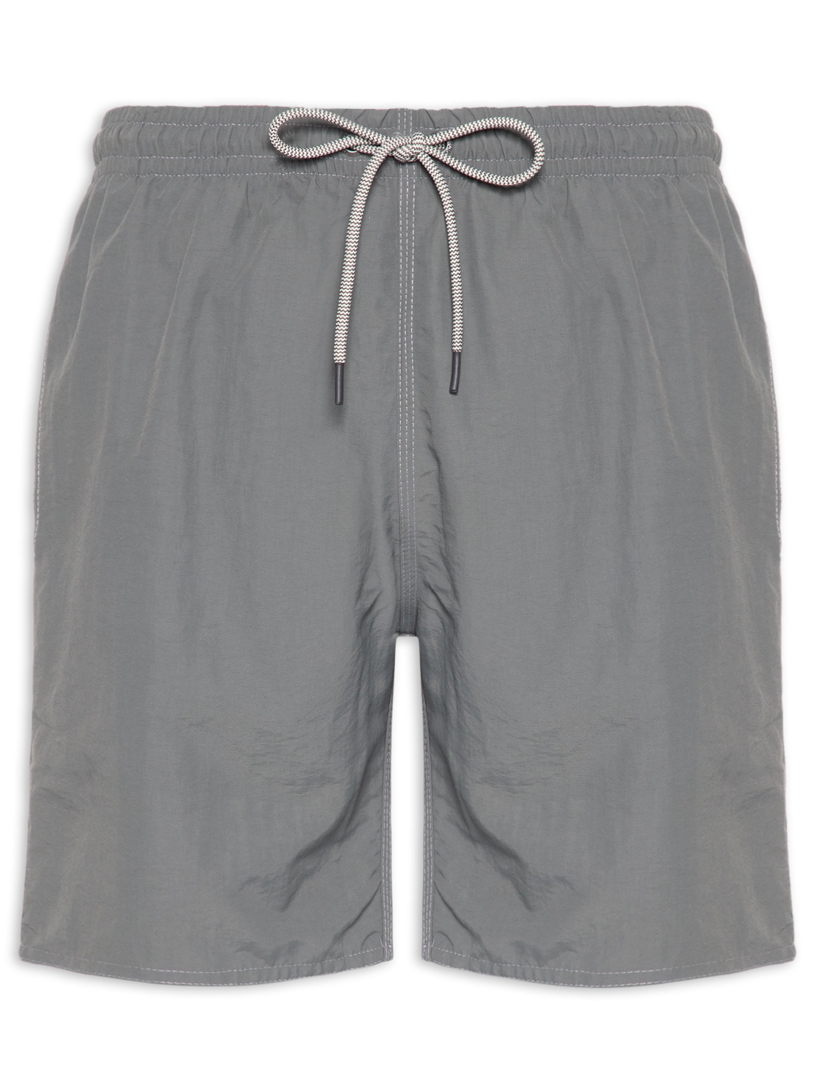 Shorts Praia Masculino Gorgurão Poliamida Cinza Sergio K