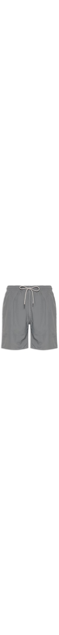 Shorts Praia Masculino Gorgurão Poliamida - Cinza