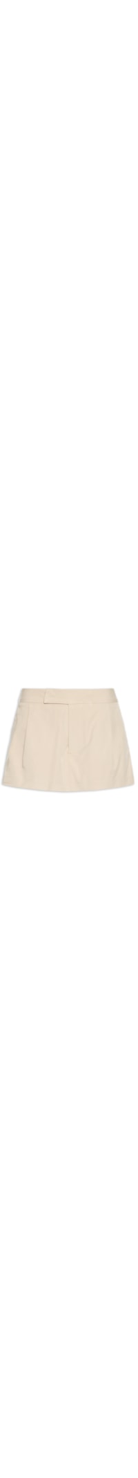 Shorts Saia Feminino Alfaiataria Mini - Bege