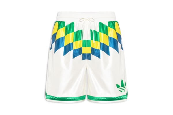 Shorts Unissex Copa Print - Branco
