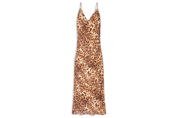 Slip Dress Degagê Est Onça Classic - Animal print