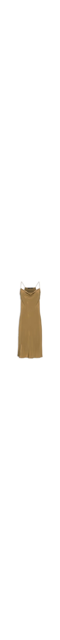 Slip Dress Seda Degagê Antique - Verde