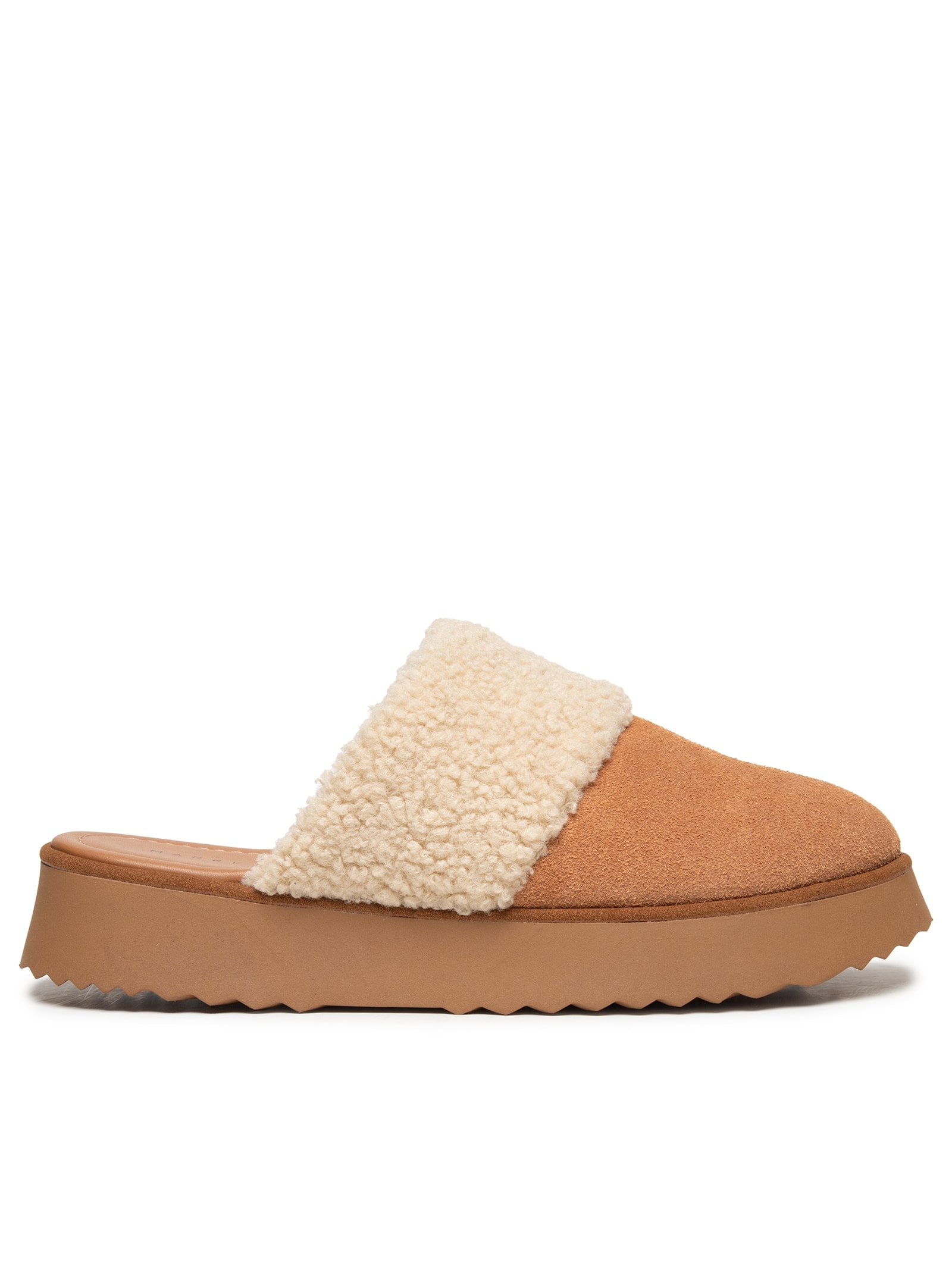 Slipper Feminina Em Camurça Marrom Market 33