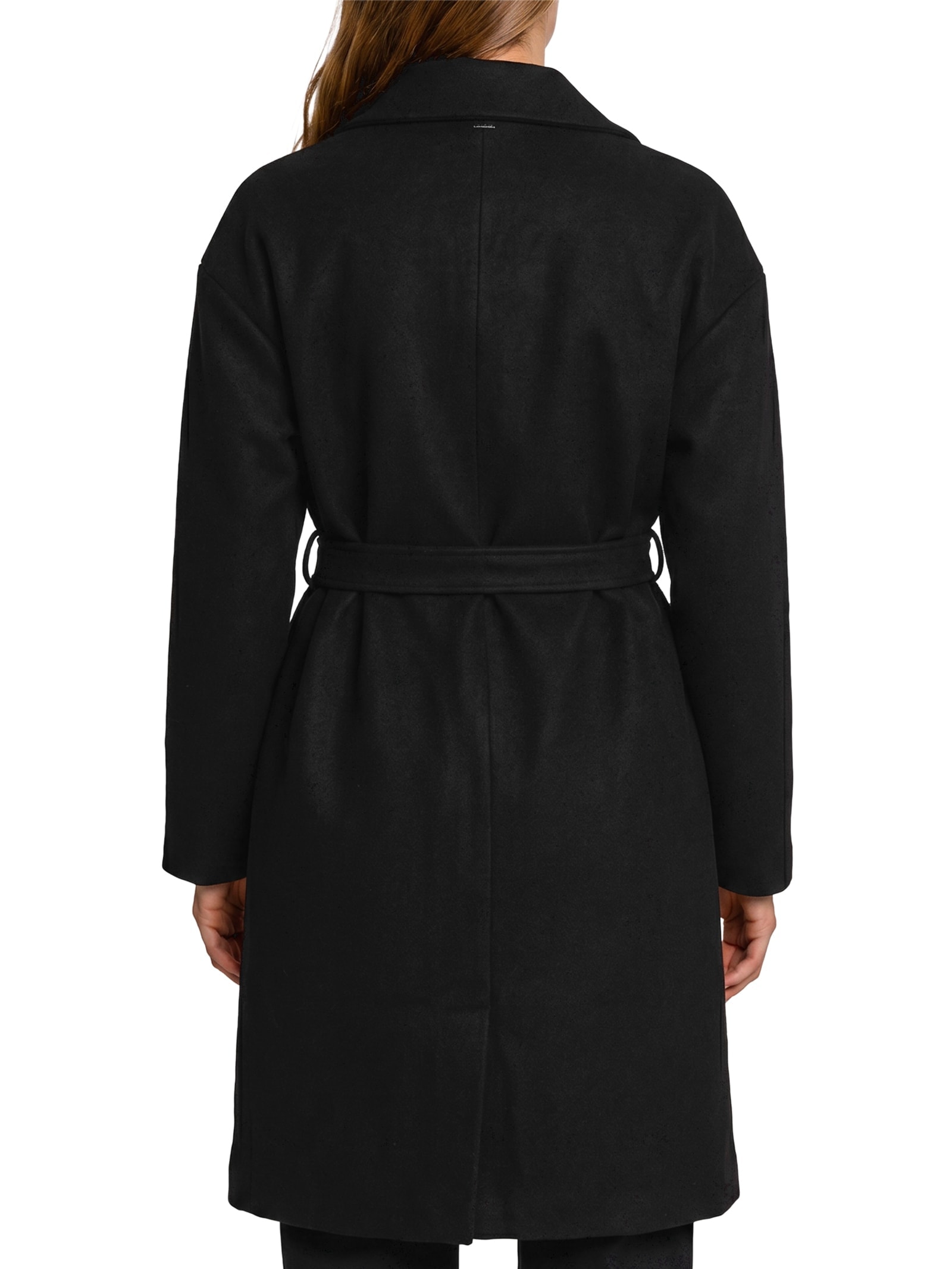 Sobretudo Feminino Tecido Softfelt Preto Lez A Lez