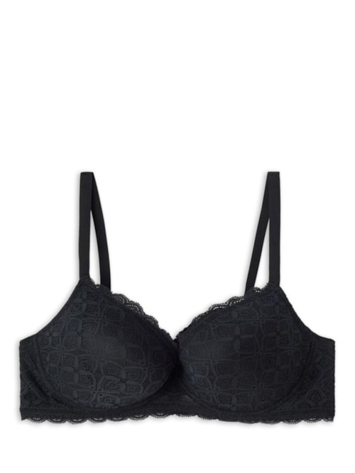 Soutien Balconette Irina Em Renda - Preto