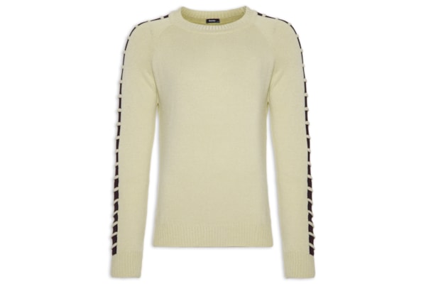 Suéter Com Detalhe Na Manga - Bege