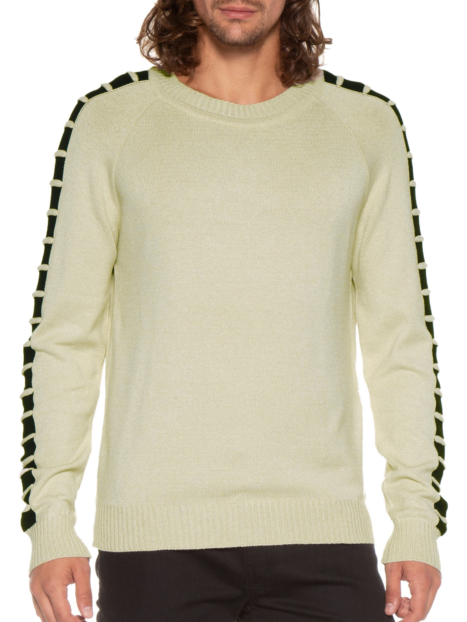 Suéter Com Detalhe Na Manga Bege Basiq Men