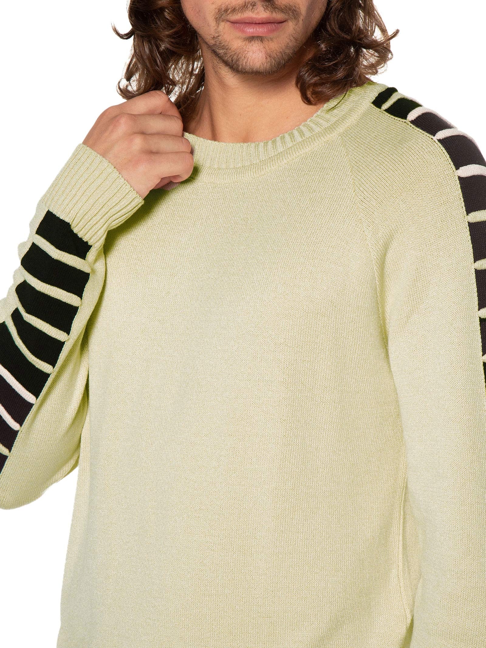 Suéter Com Detalhe Na Manga Bege Basiq Men