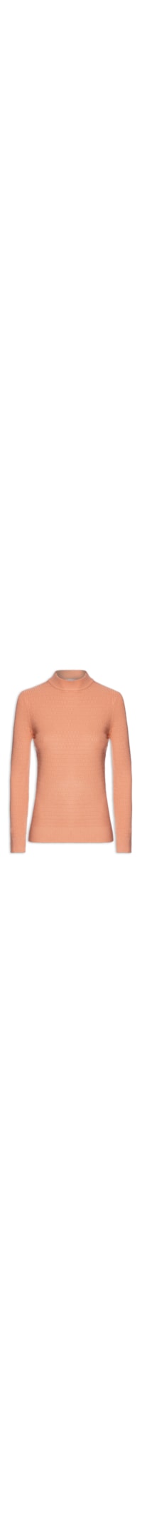 Suéter Feminino Básico Texturizado - Laranja