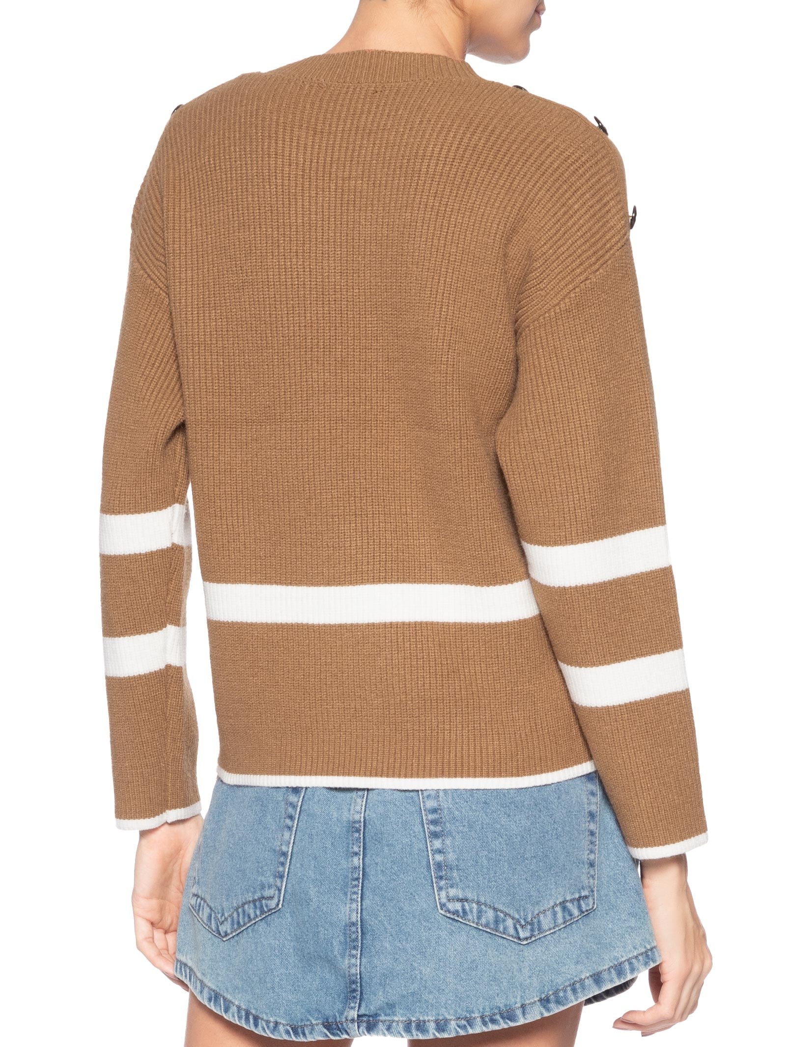 Suéter Feminino Bicolor Marrom Market 33