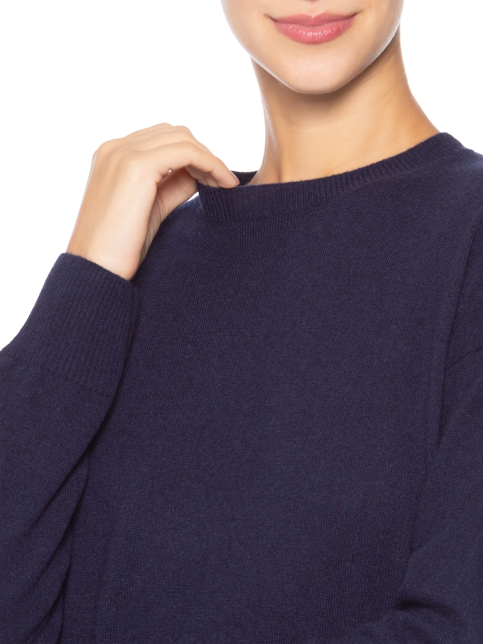 Suéter Feminino Blend De Lã E Cashmere Azul '2Essential