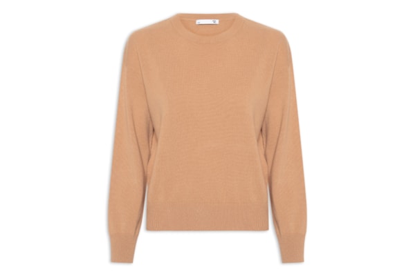 Suéter Feminino Blend de Lã E Cashmere - Bege
