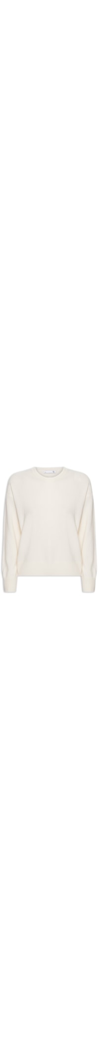 Suéter Feminino Blend de Lã E Cashmere - Off White