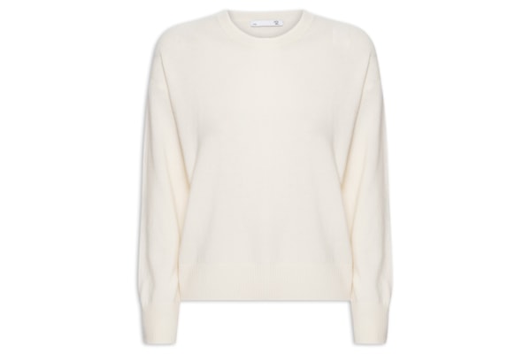Suéter Feminino Blend de Lã E Cashmere - Off White