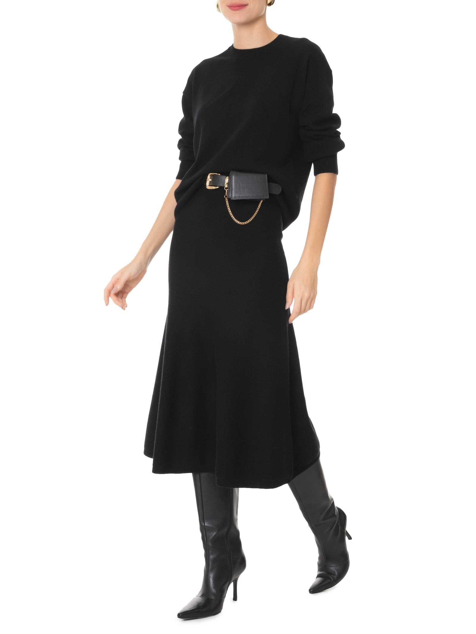 Suéter Feminino Blend de Lã E Cashmere Preto '2Essential