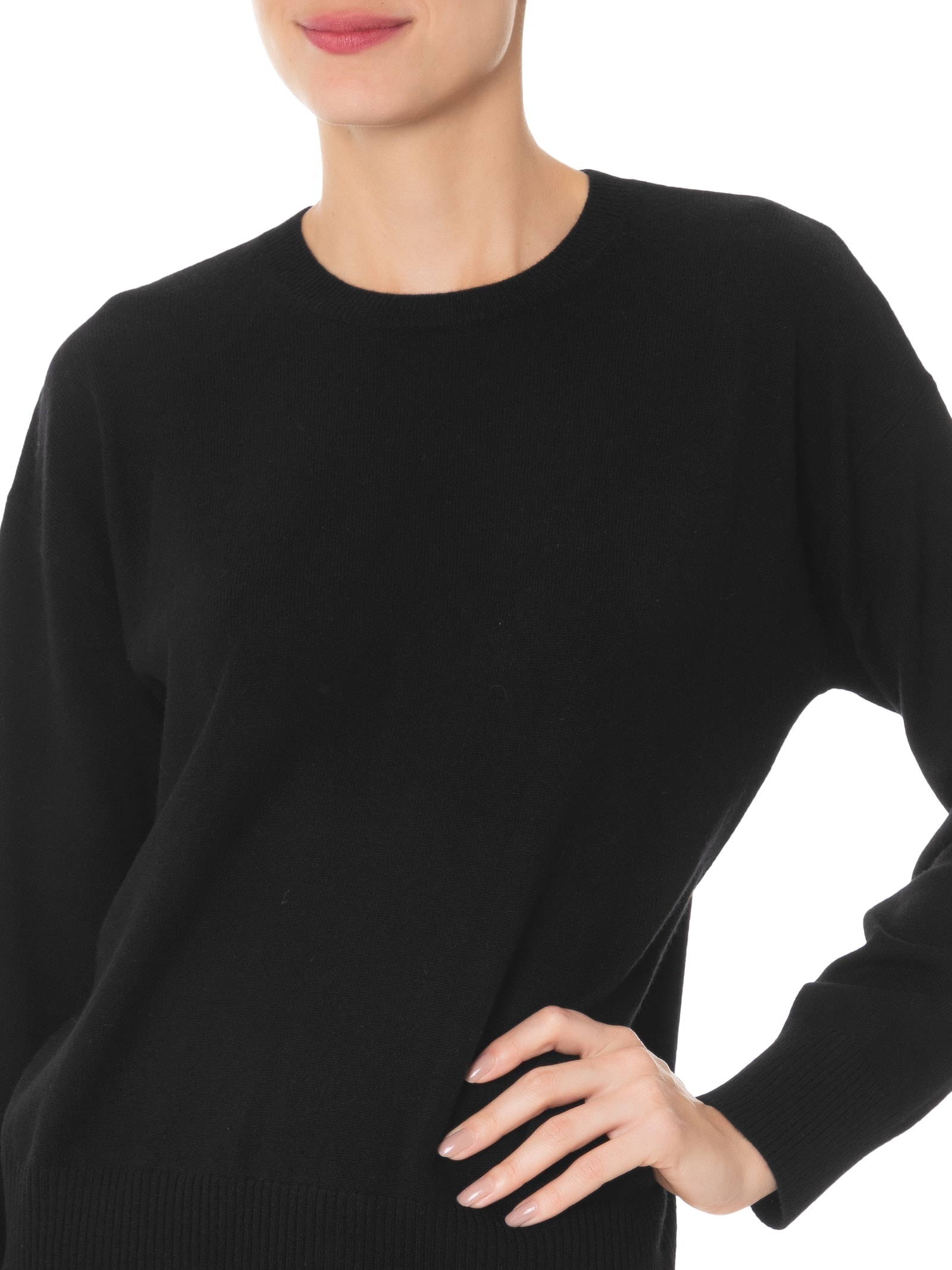 Suéter Feminino Blend de Lã E Cashmere Preto '2Essential