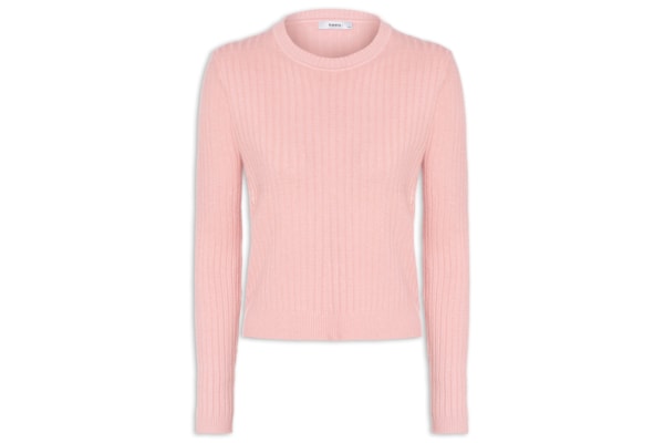 Suéter Feminino Canelado - Rosa