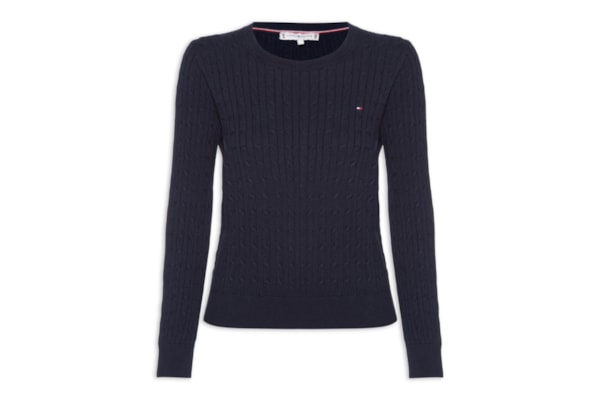 Suéter Feminino Co Cable - Azul