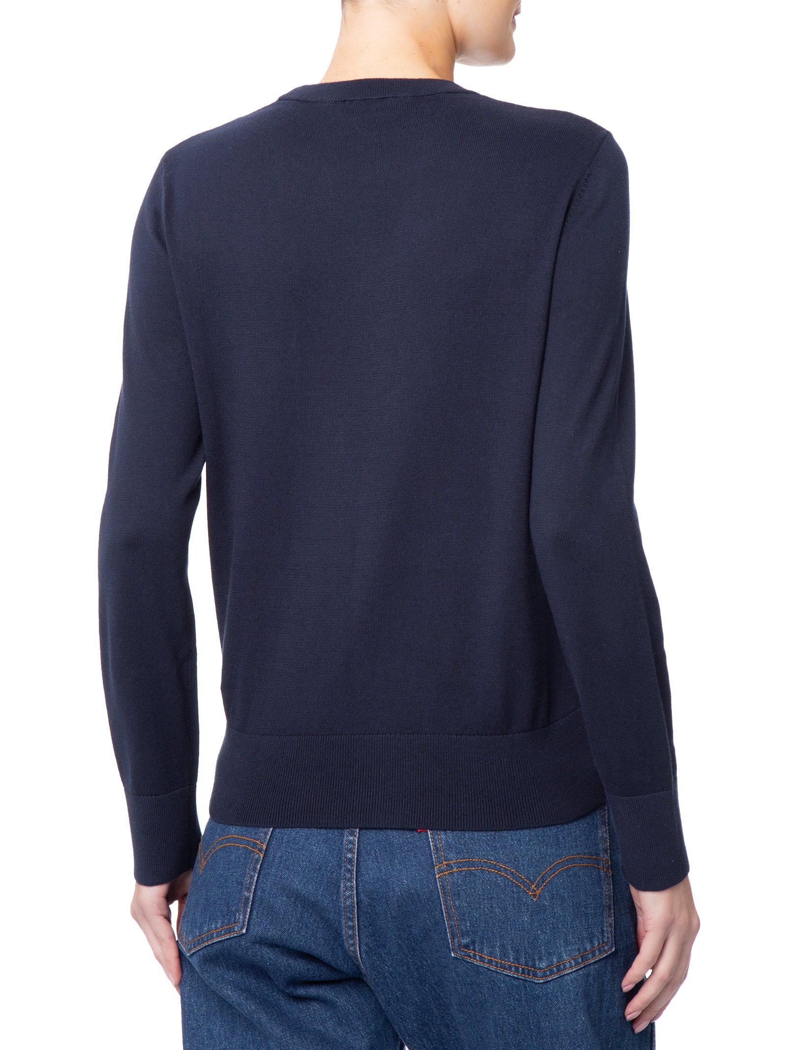 Suéter Feminino Co Jersey Intarsia Azul Tommy Hilfiger