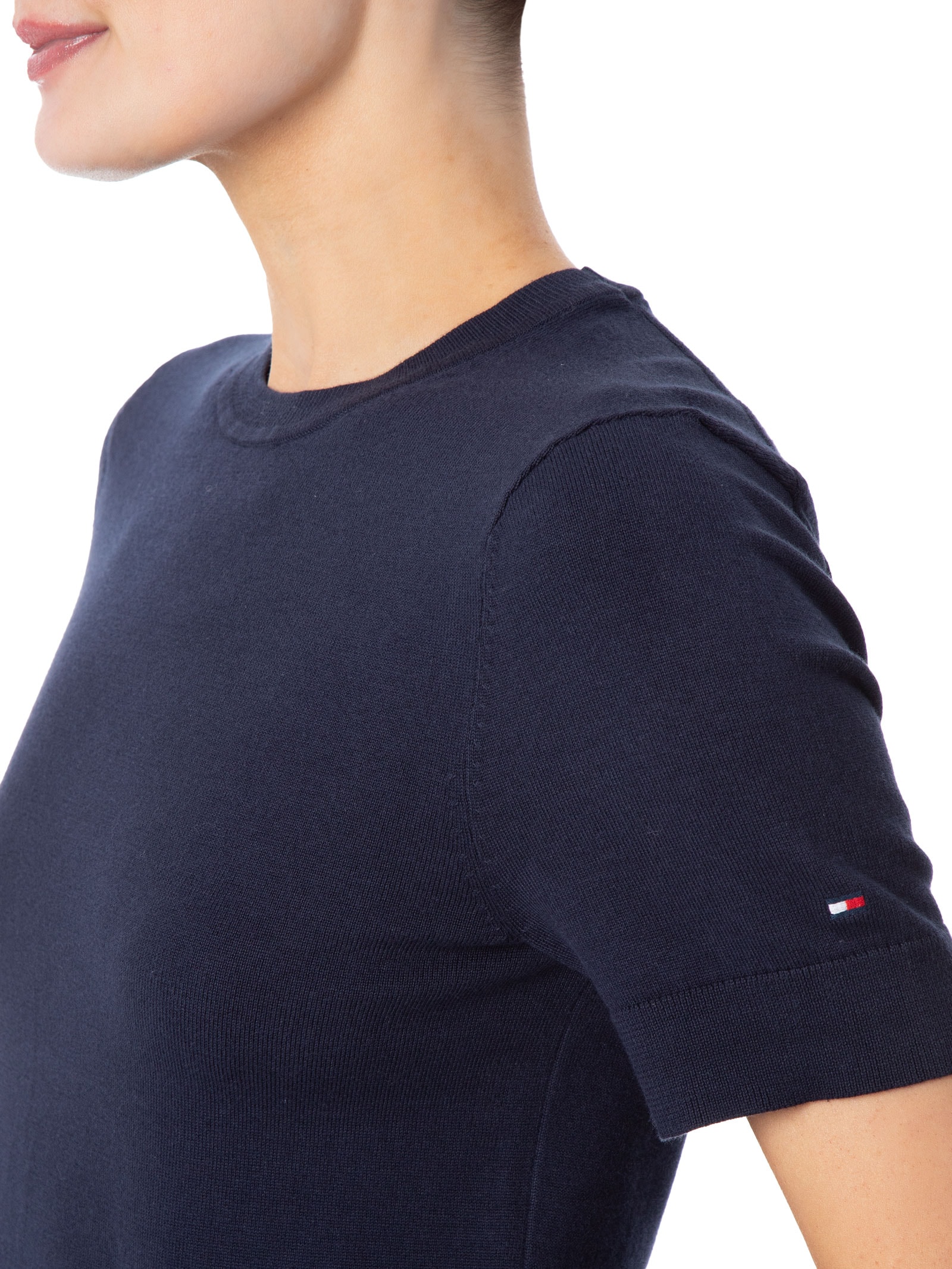 Suéter Feminino Co Jersey Stitch Azul Tommy Hilfiger