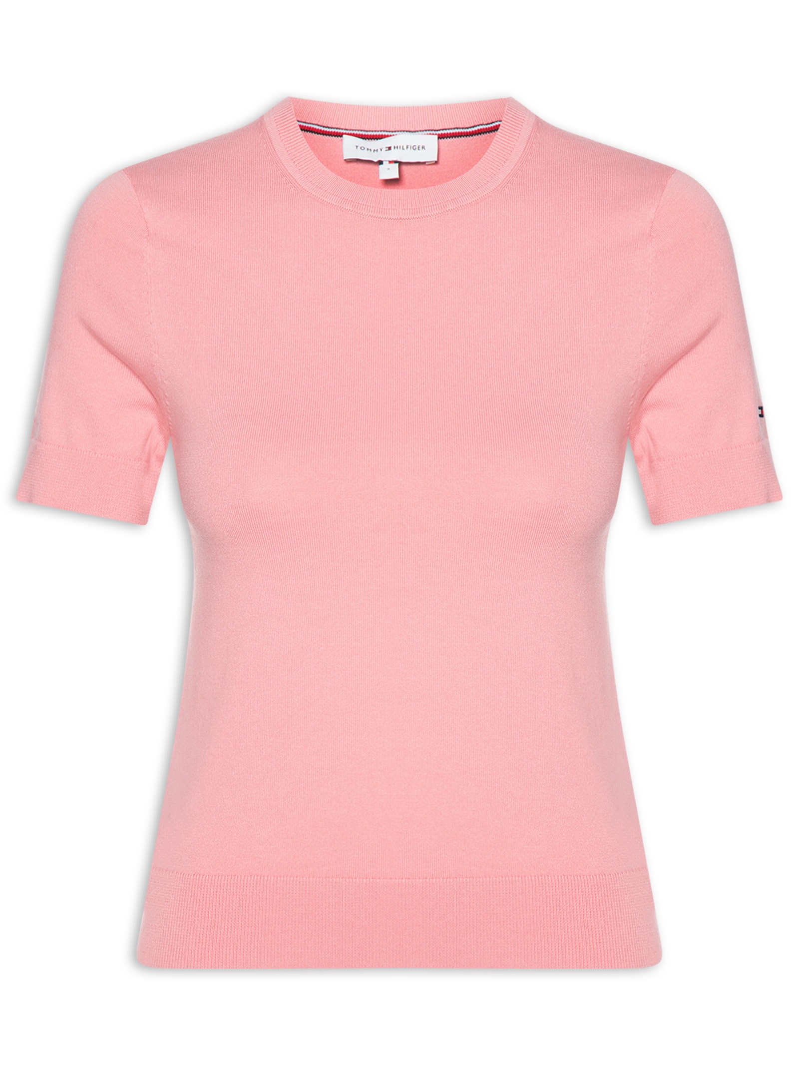 Suéter Feminino Co Jersey Stitch Rosa Tommy Hilfiger