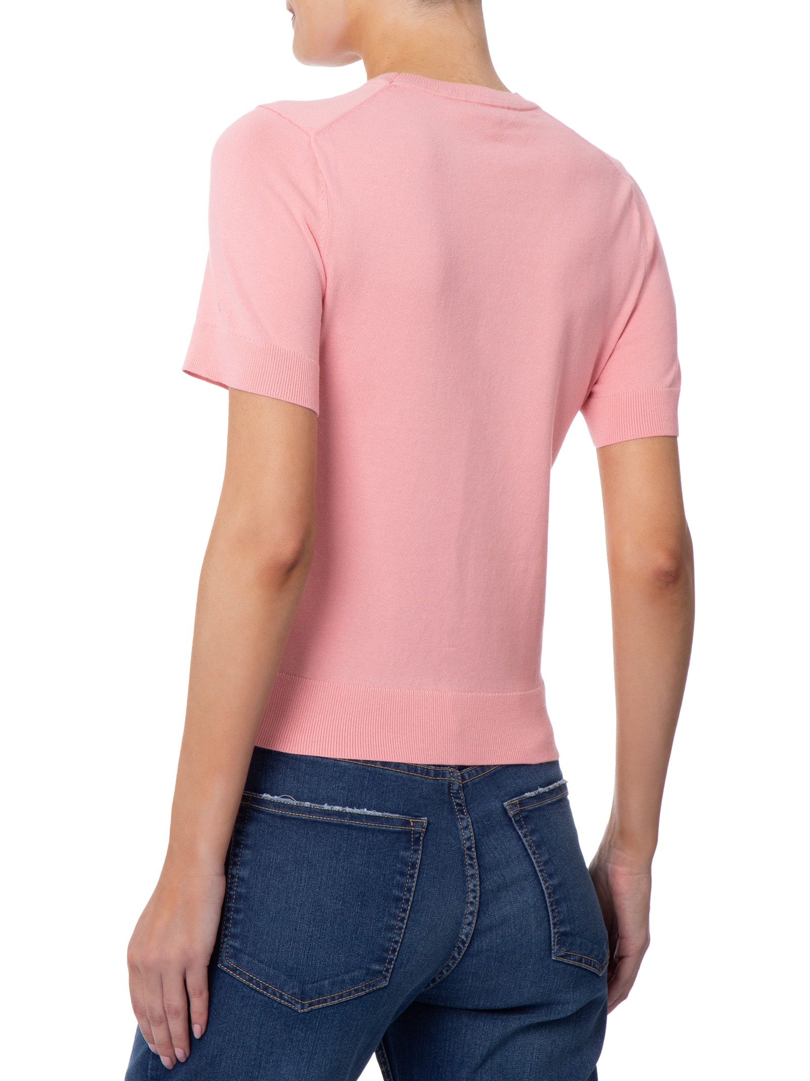 Suéter Feminino Co Jersey Stitch Rosa Tommy Hilfiger