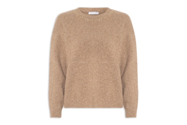 Suéter Feminino Com Corrente - Marrom