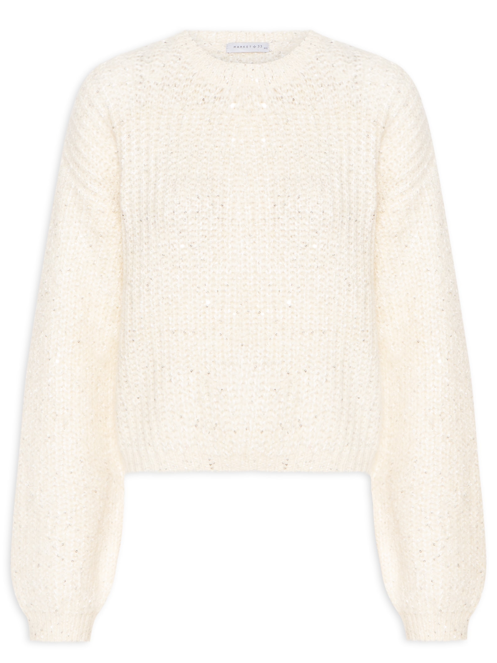Suéter Feminino Com Paetê Off White Market 33