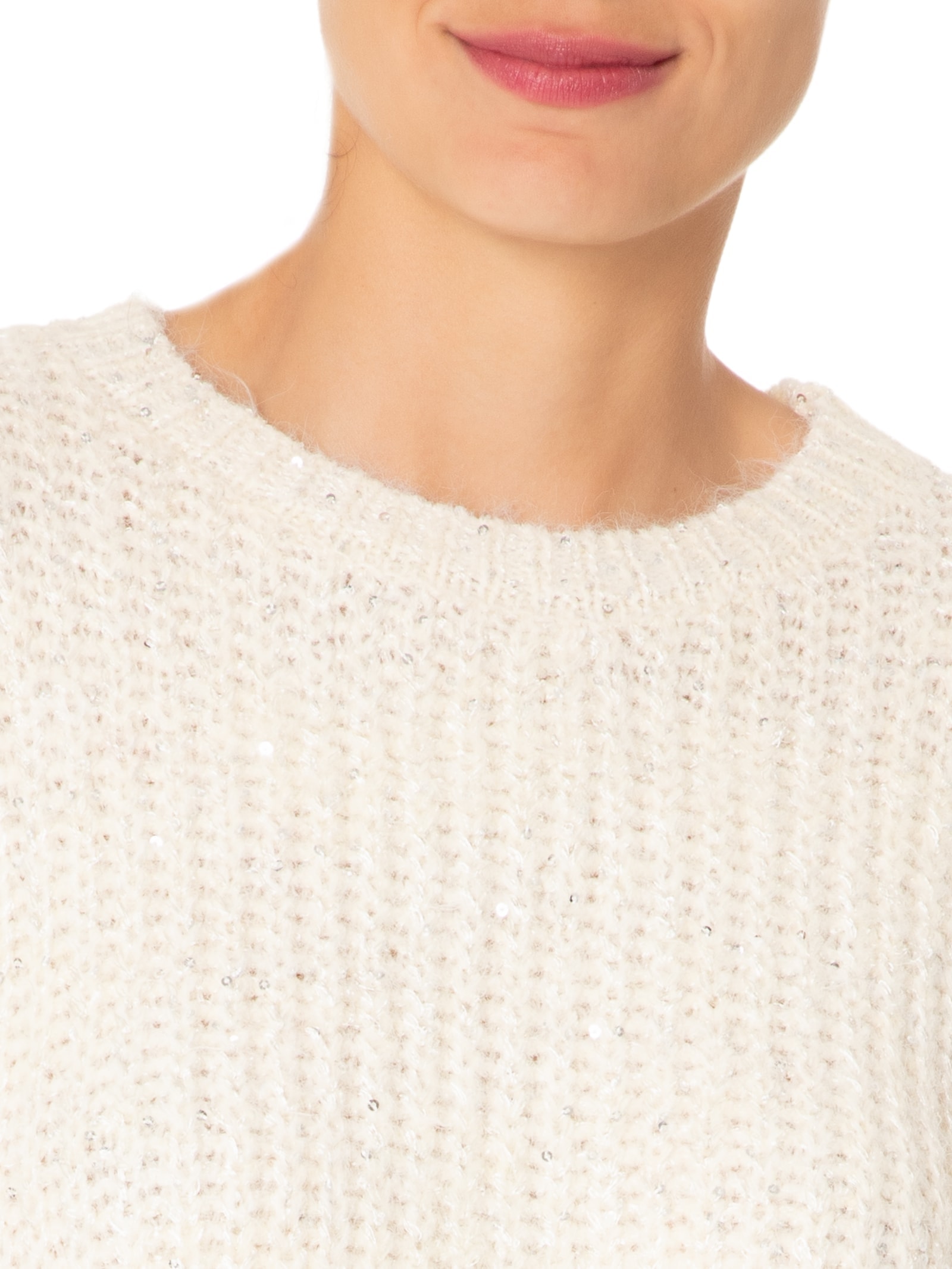 Suéter Feminino Com Paetê Off White Market 33