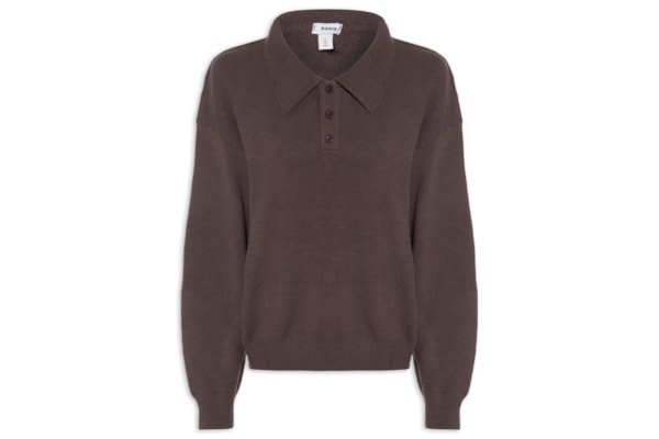 Suéter Feminino Comfy Gola Esporte – Marrom