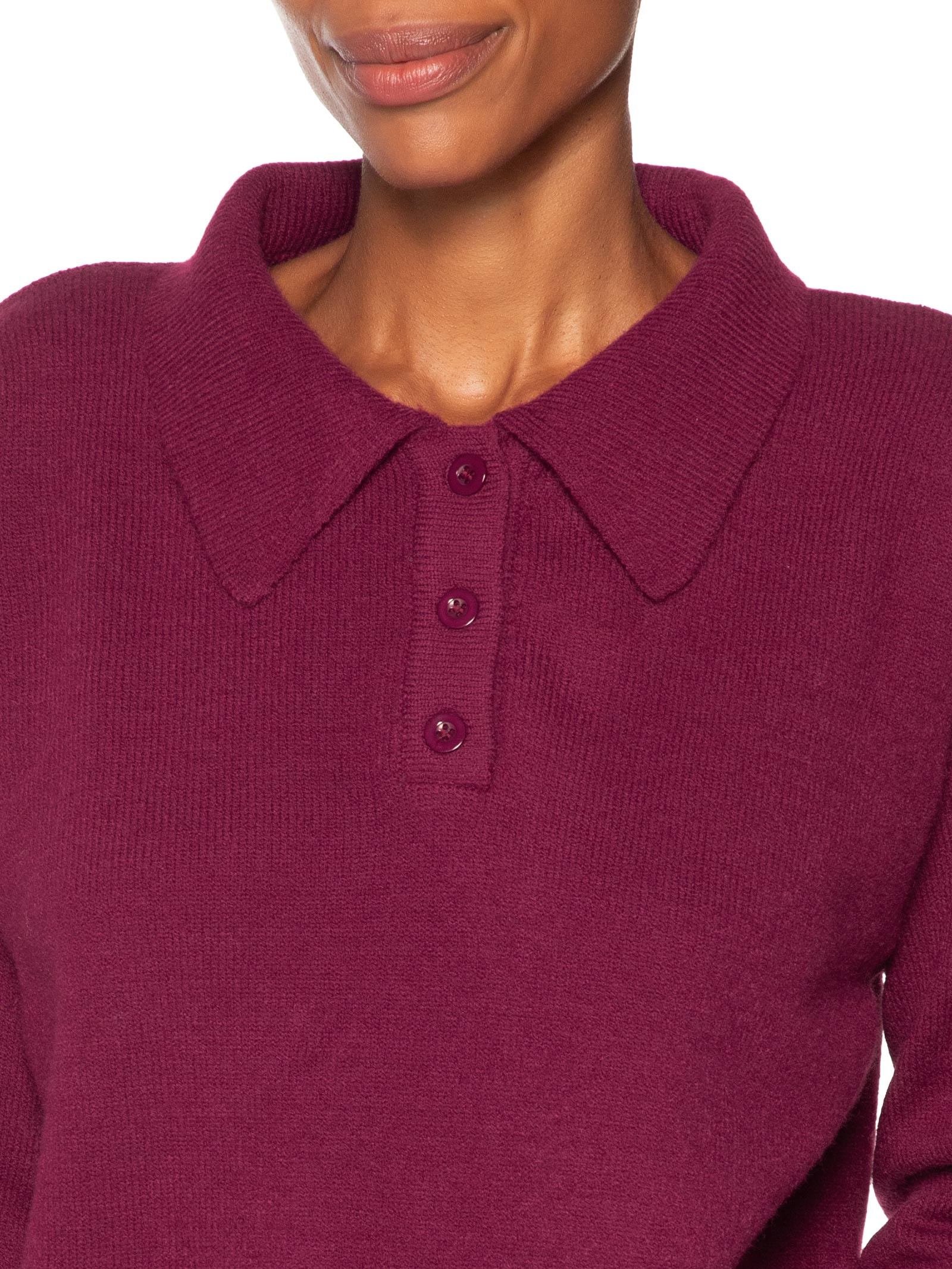 Suéter Feminino Comfy Gola Esporte – Vermelho Basiq