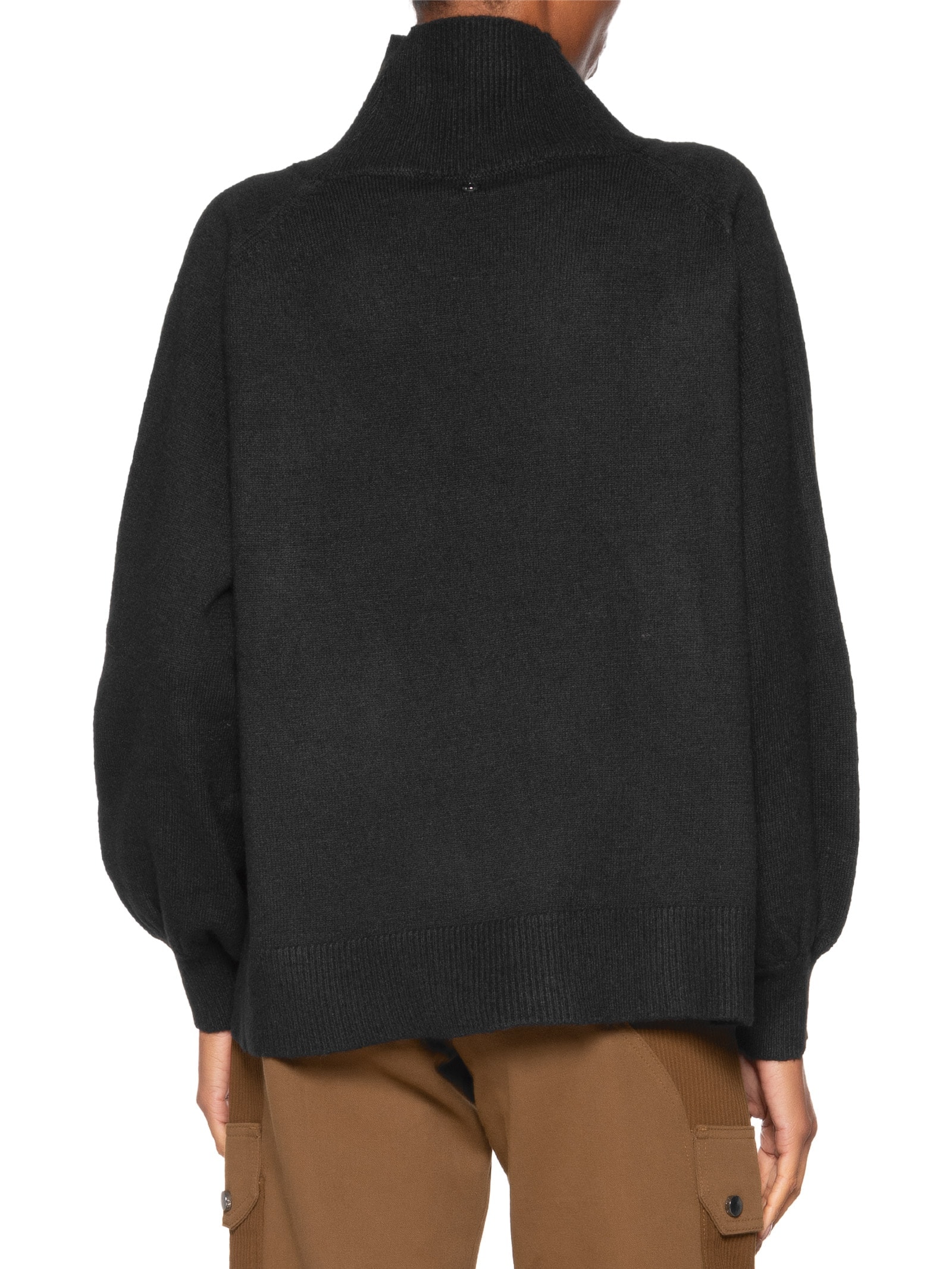 Suéter Feminino De Tricot Over Preto Animale Jeans