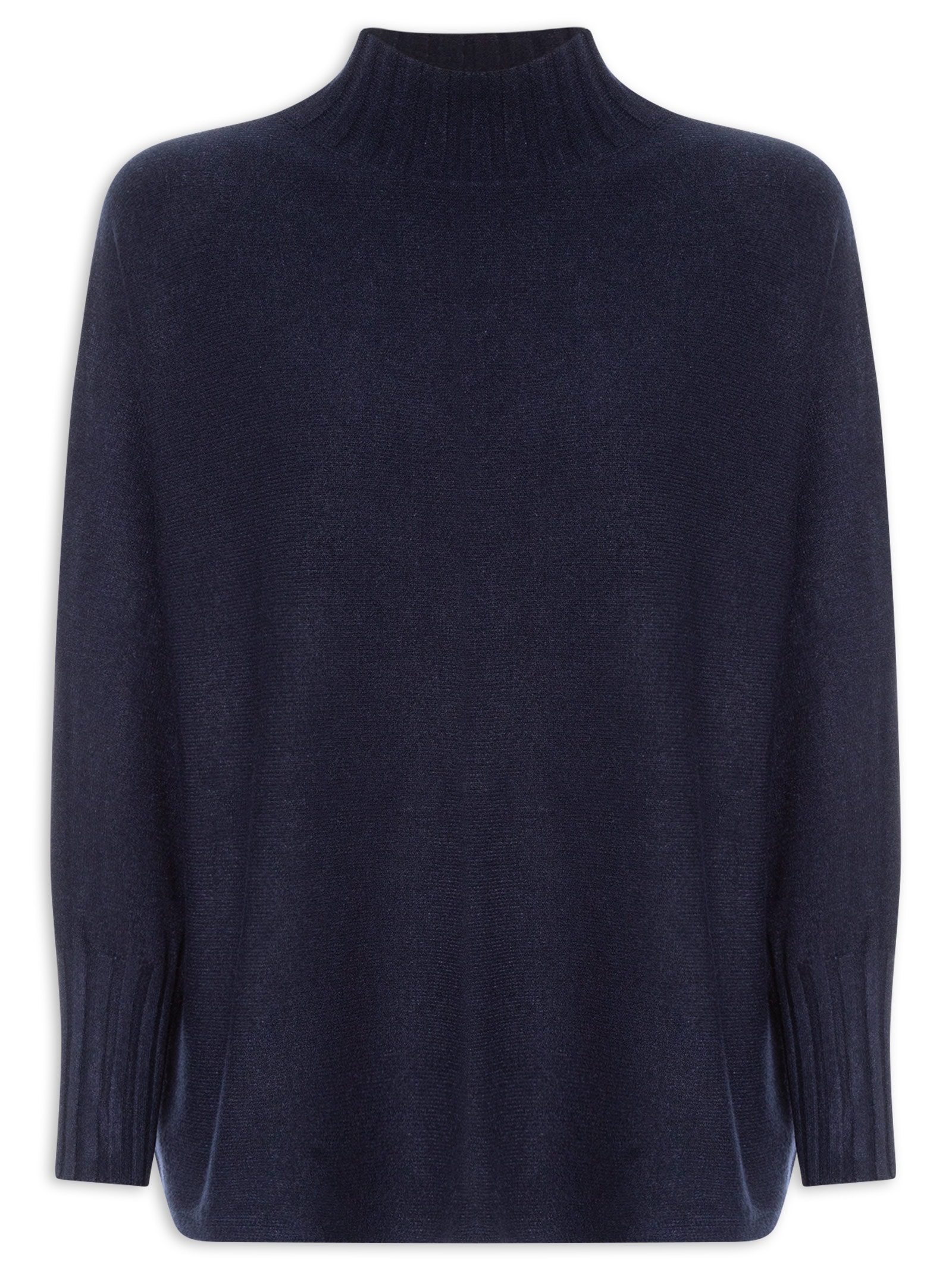 Suéter Feminino Em Tricot Azul Market 33