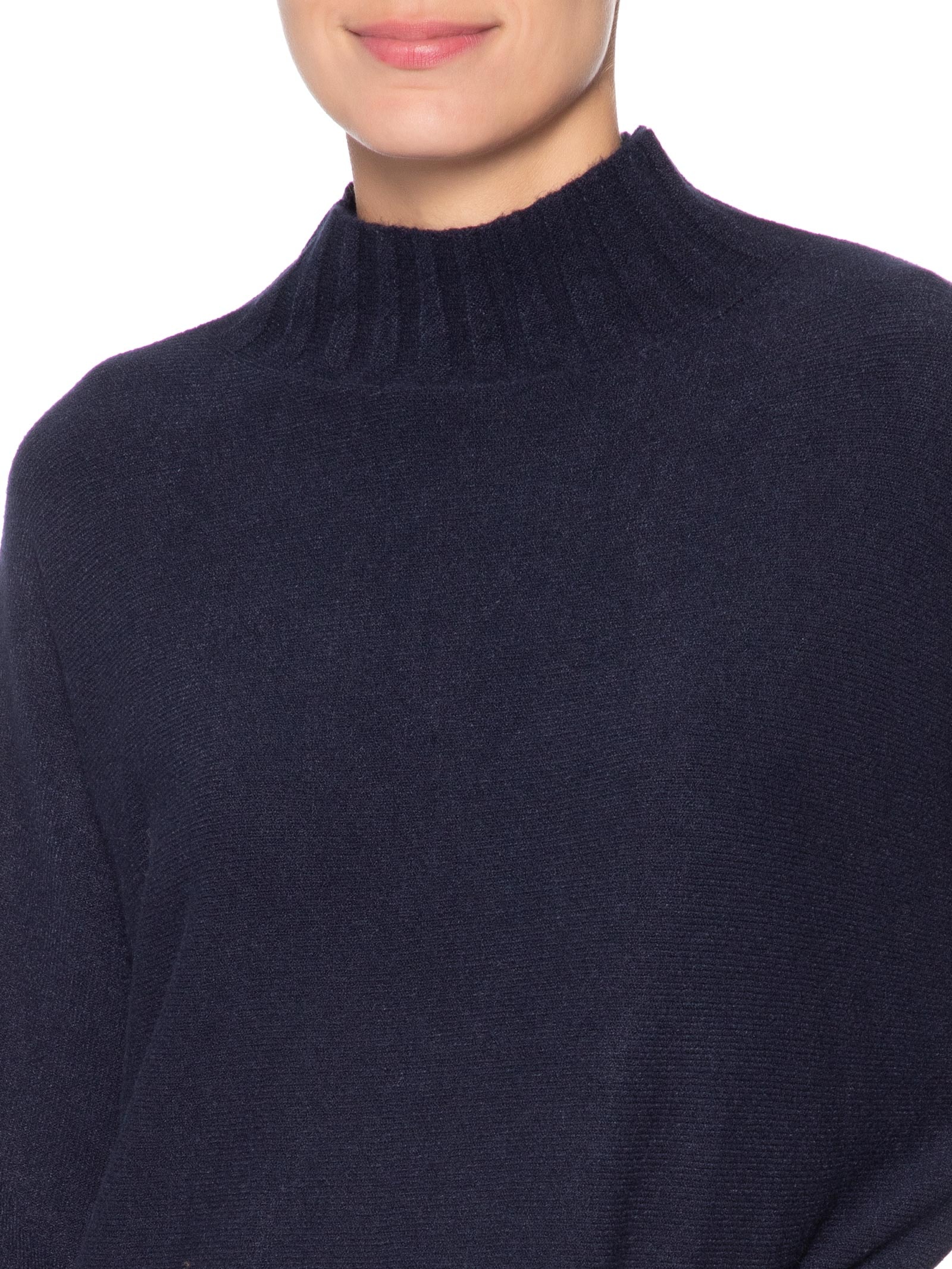 Suéter Feminino Em Tricot Azul Market 33