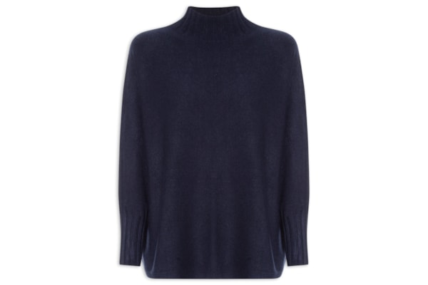 Suéter Feminino Em Tricot - Azul