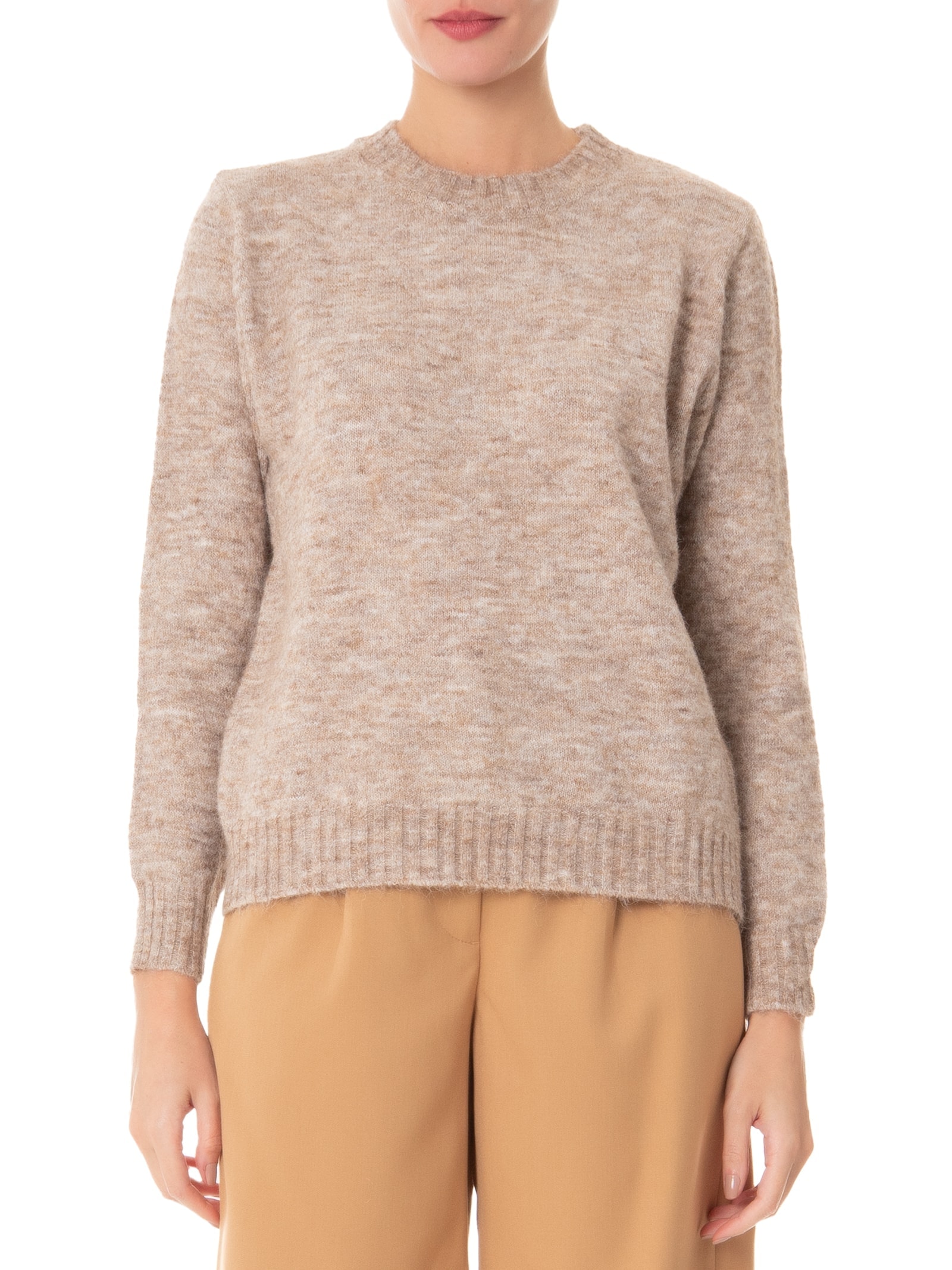 Suéter Feminino Em Tricot Bege Market 33