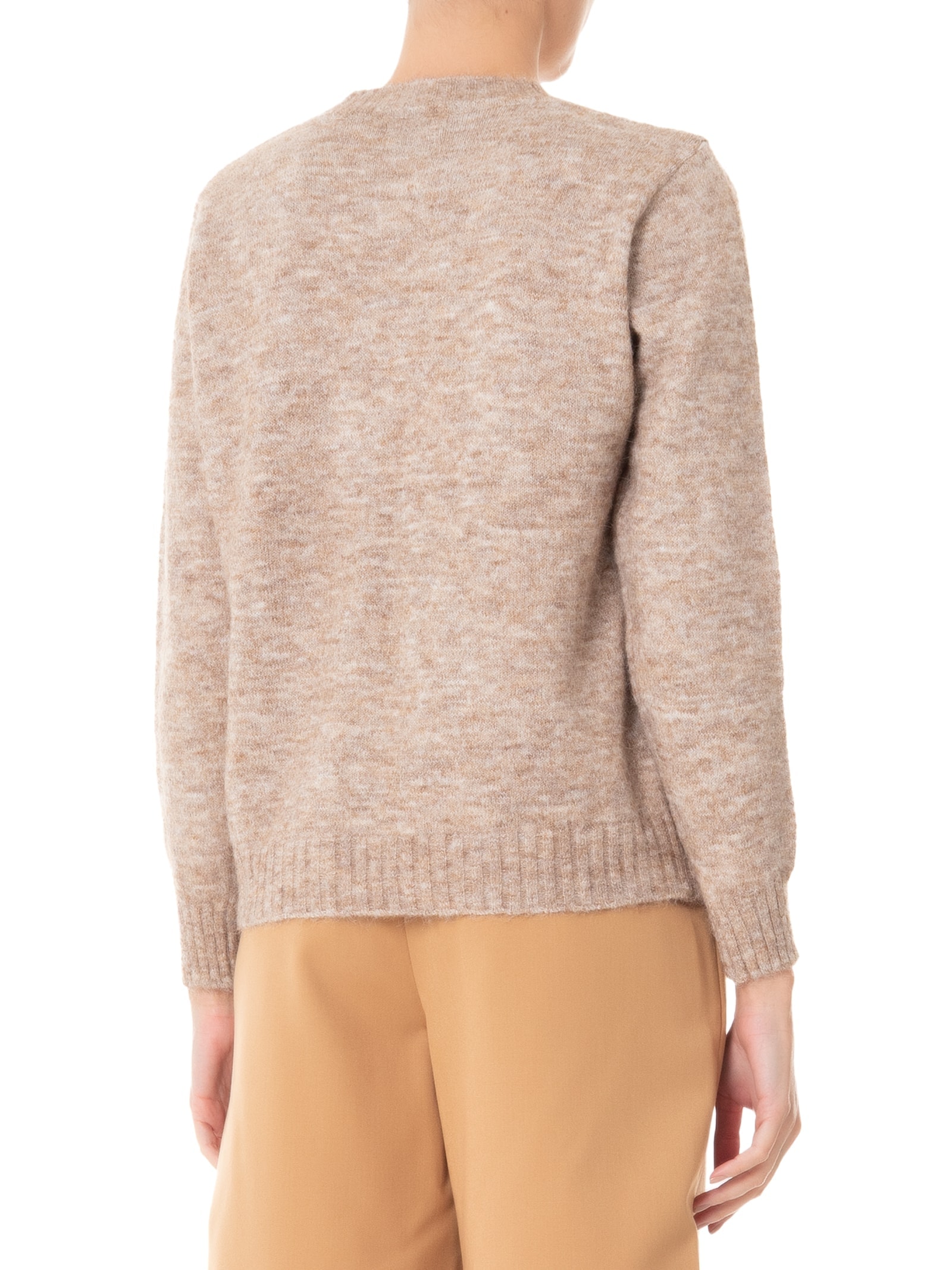 Suéter Feminino Em Tricot Bege Market 33