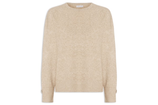 Suéter Feminino Em Tricot - Bege