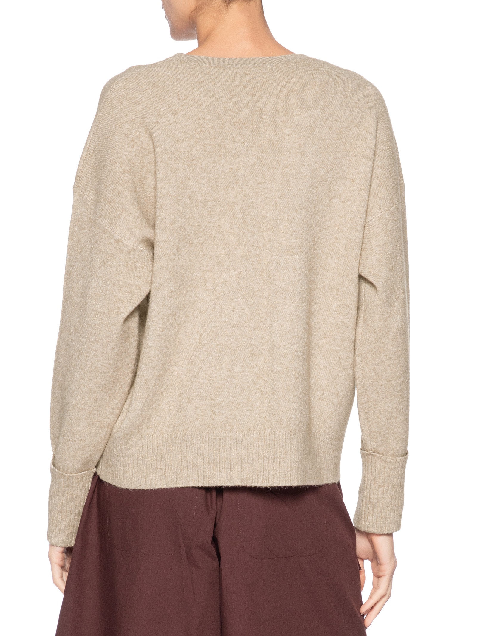 Suéter Feminino Em Tricot Bege Market 33