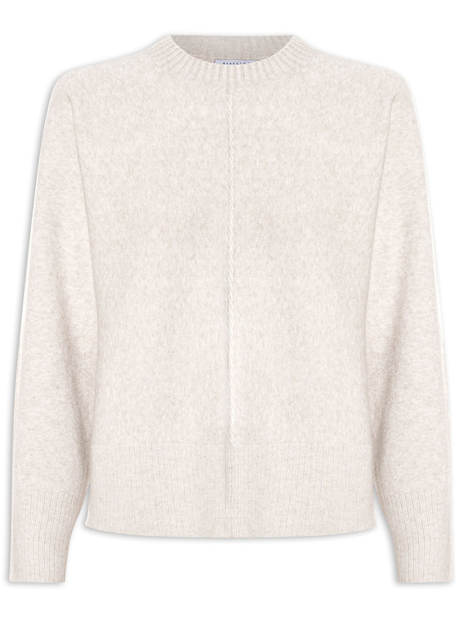 Sueter Feminino em Tricot Bege Market 33