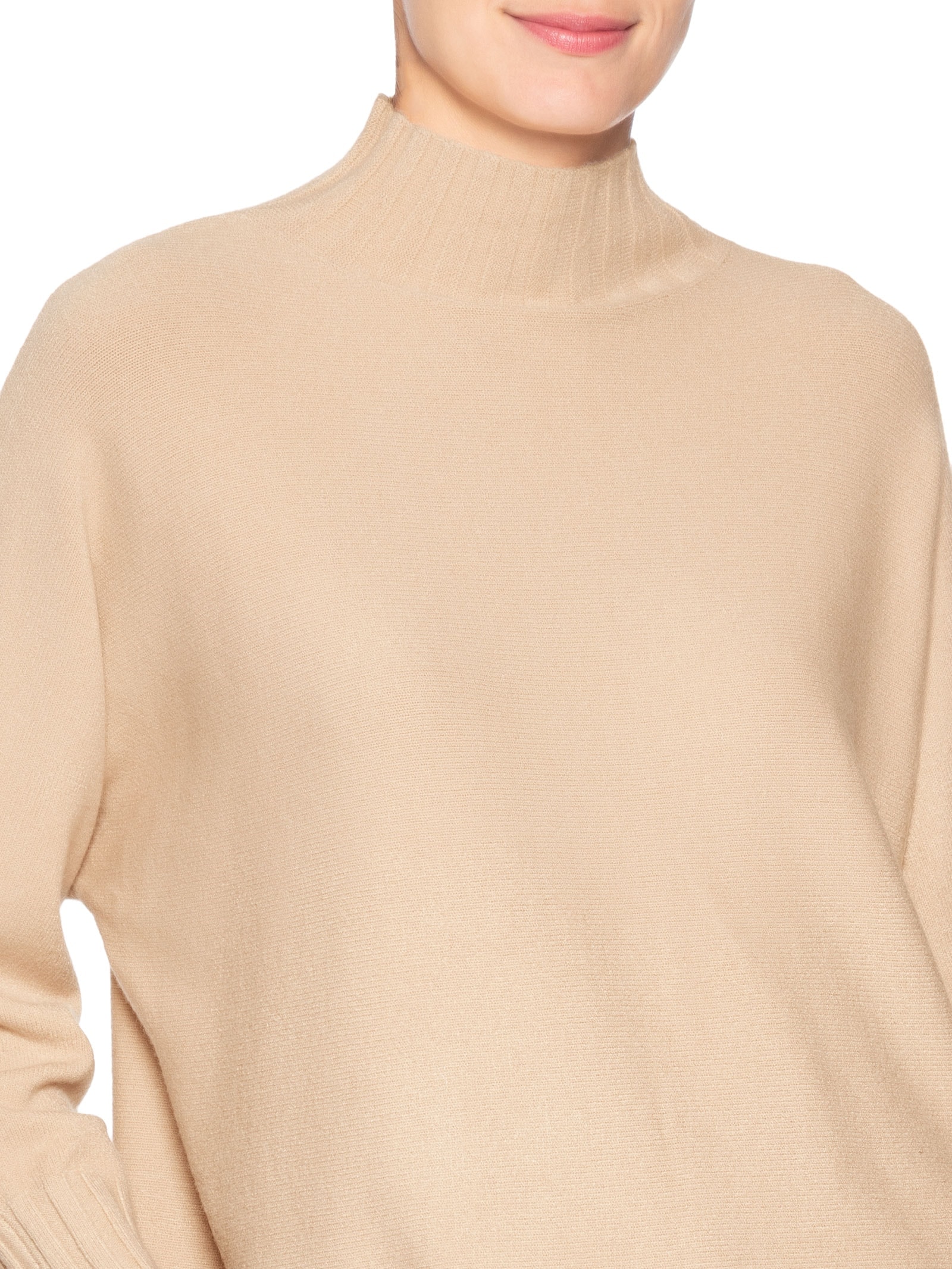 Suéter Feminino Em Tricot Bege Market 33