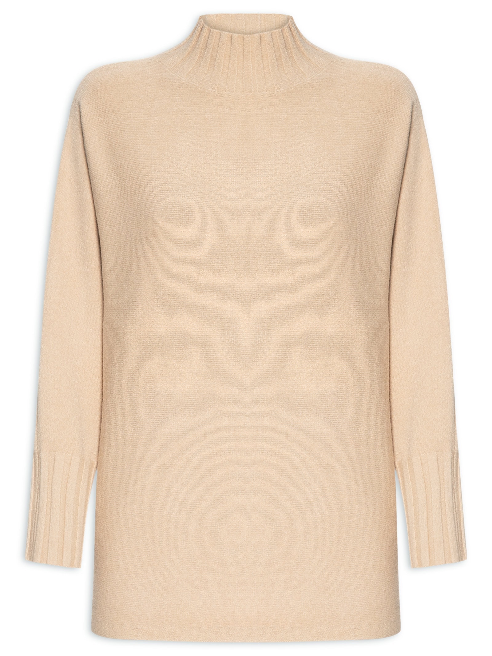 Suéter Feminino Em Tricot Bege Market 33