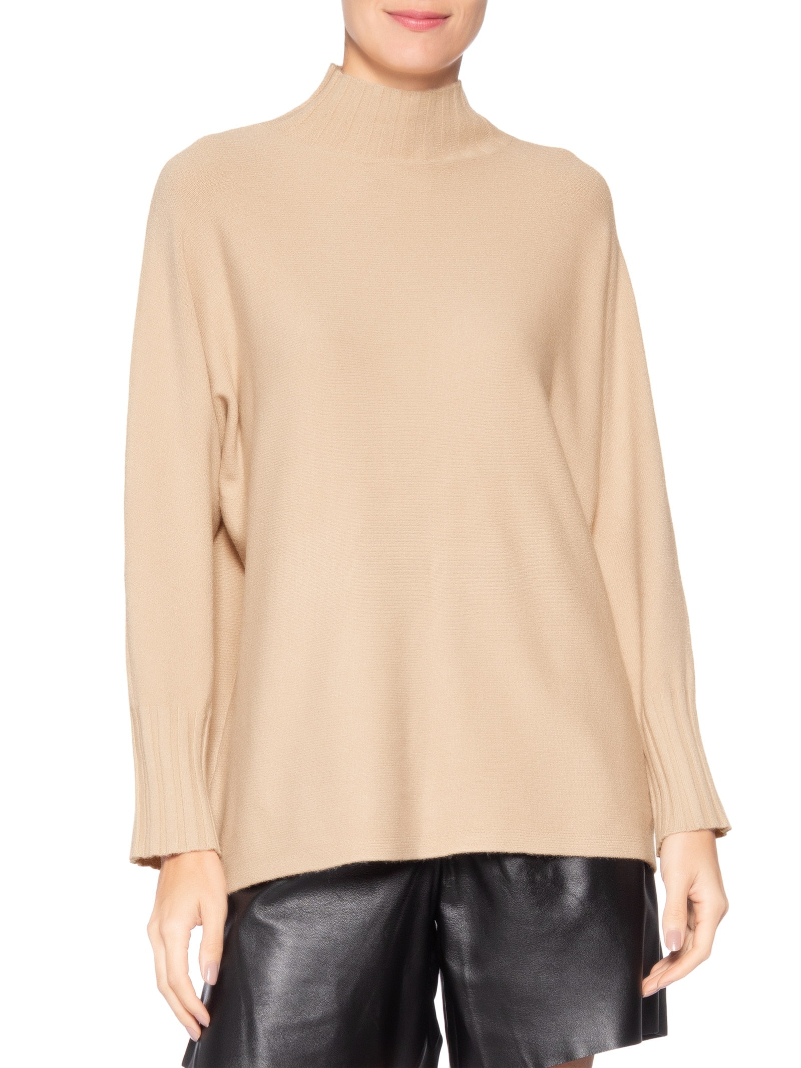 Suéter Feminino Em Tricot Bege Market 33