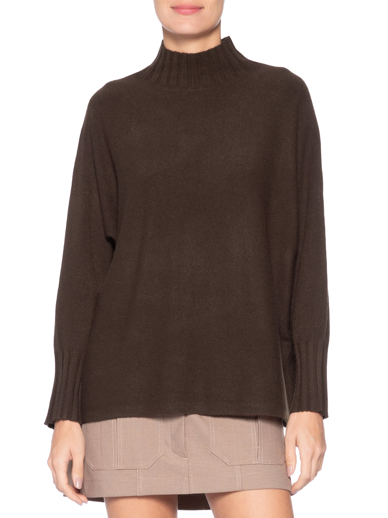 Suéter Feminino Em Tricot Marrom Market 33