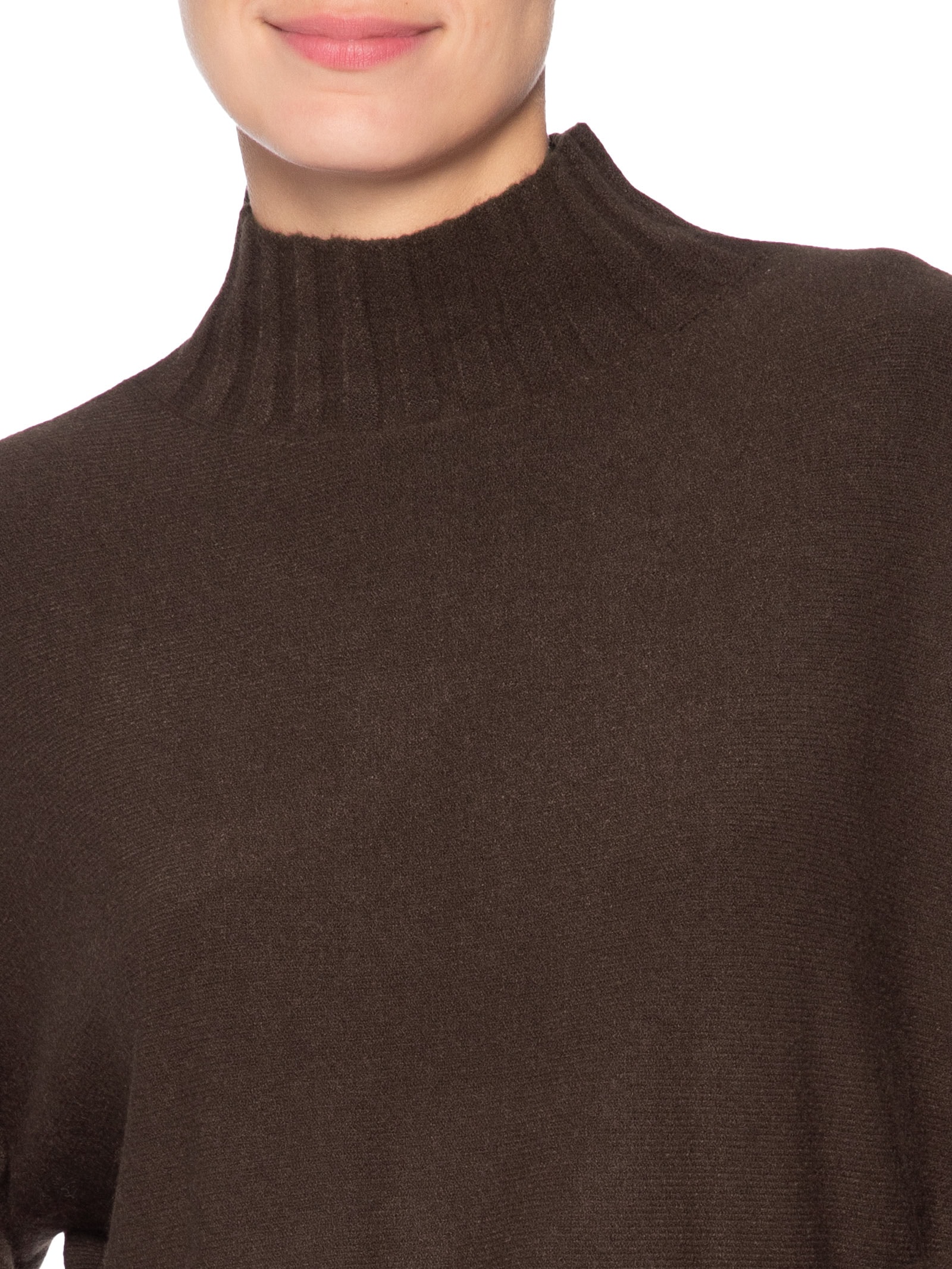 Suéter Feminino Em Tricot Marrom Market 33