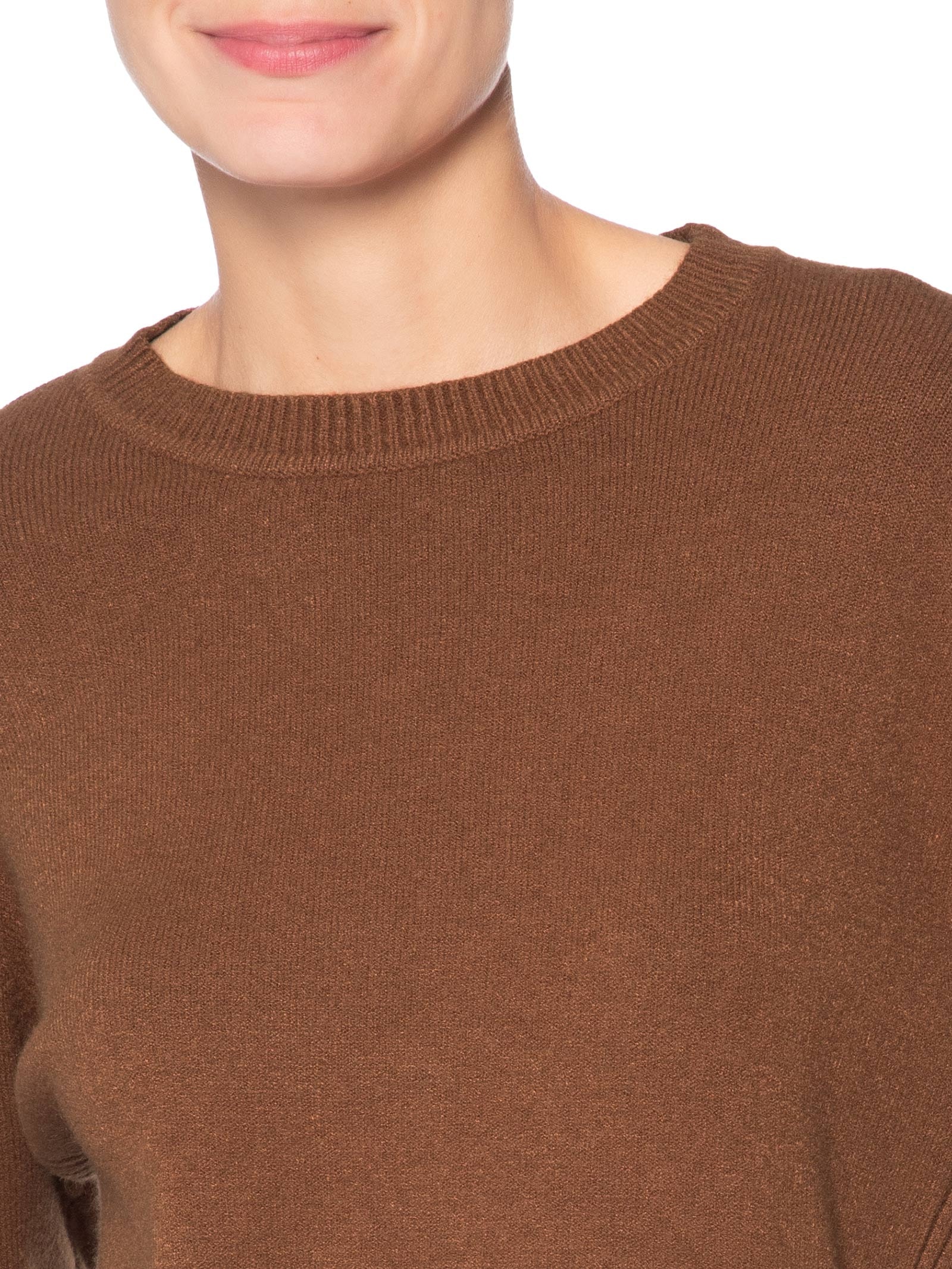 Suéter Feminino em Tricot Marrom Market 33