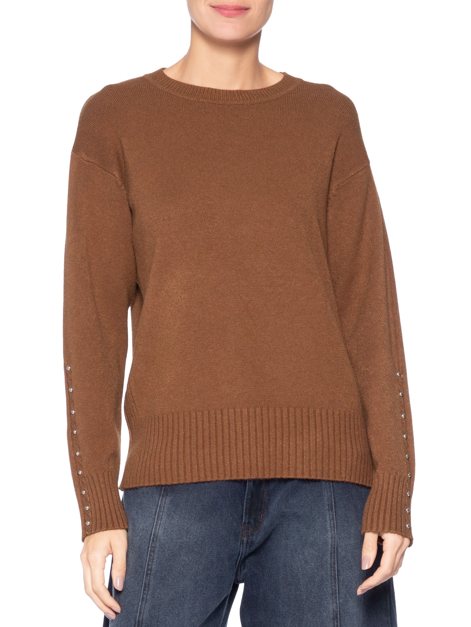 Suéter Feminino em Tricot Marrom Market 33