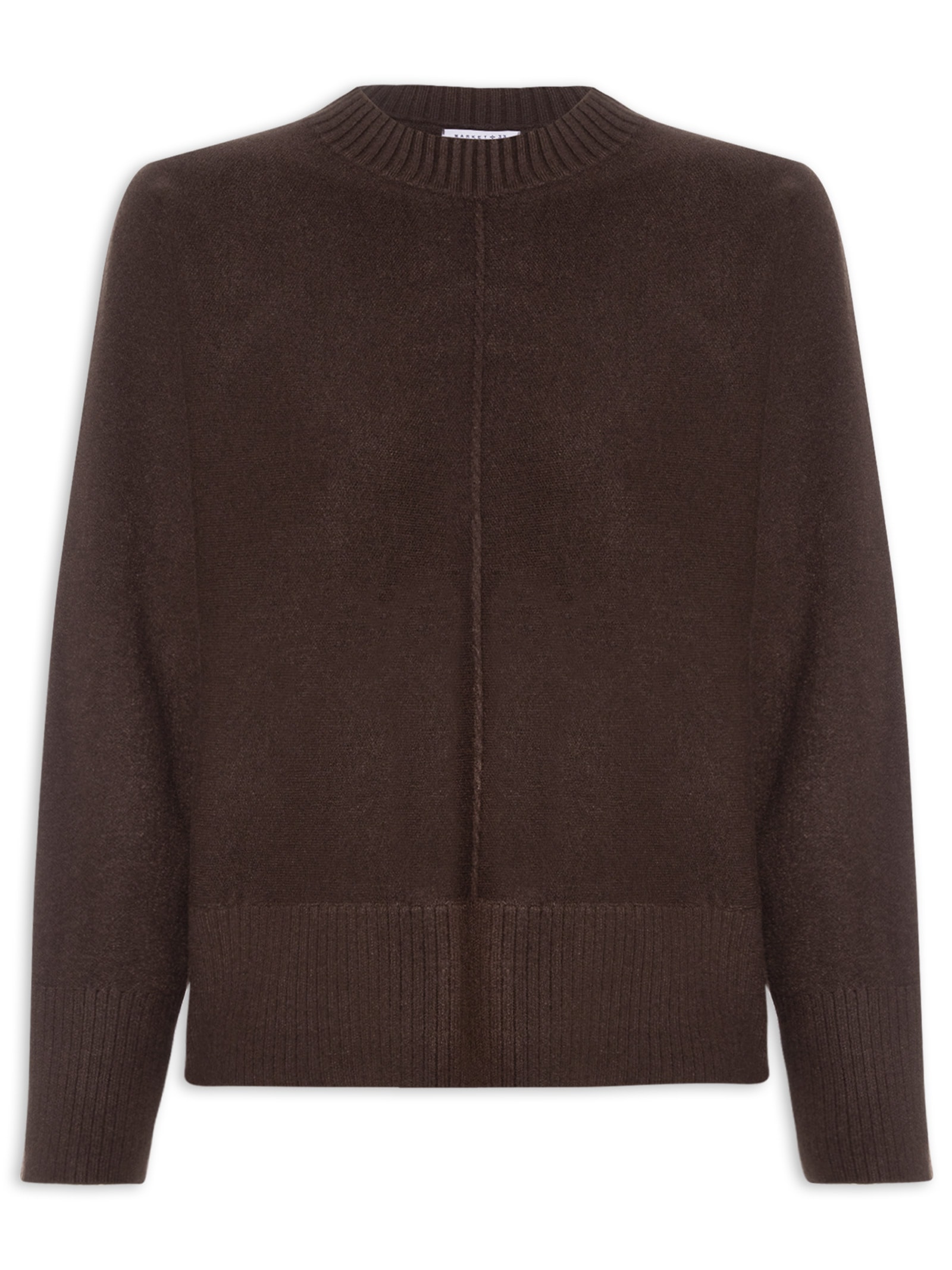 Sueter Feminino em Tricot Marrom Market 33